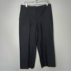 Talbots Chino Dress Casual Pants Women 8 Blue Wide Leg Career Business Crop NWT‎